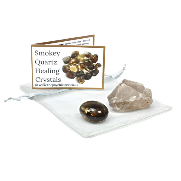 Smokey Quartz Rough 'n' Tumble Crystal Pack