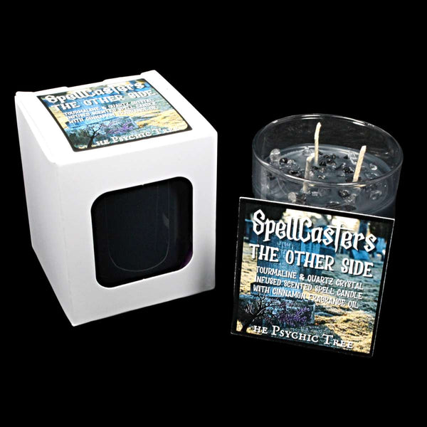 SpellCasters The Other Side - Crystal Infused Scented Spell Candle