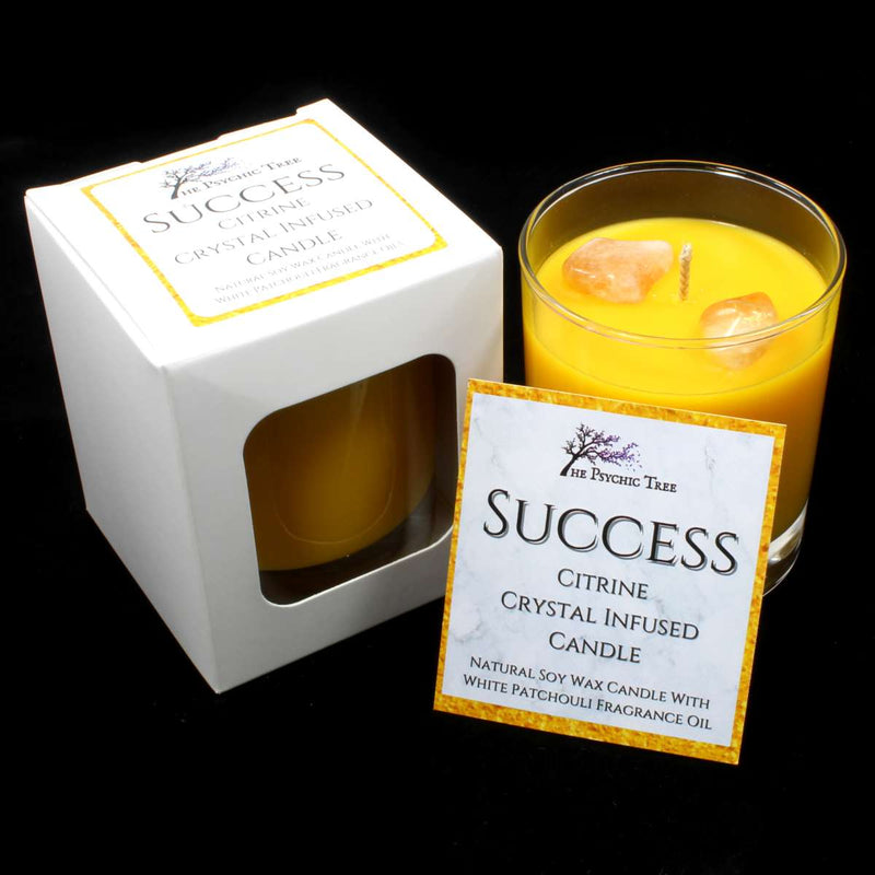 Success - Crystal Infused Scented Candle