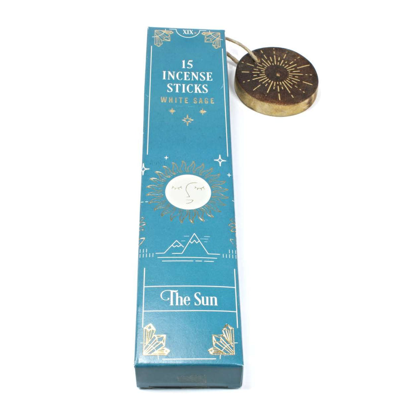 Tarot Card Incense Sticks & Holder - The Sun