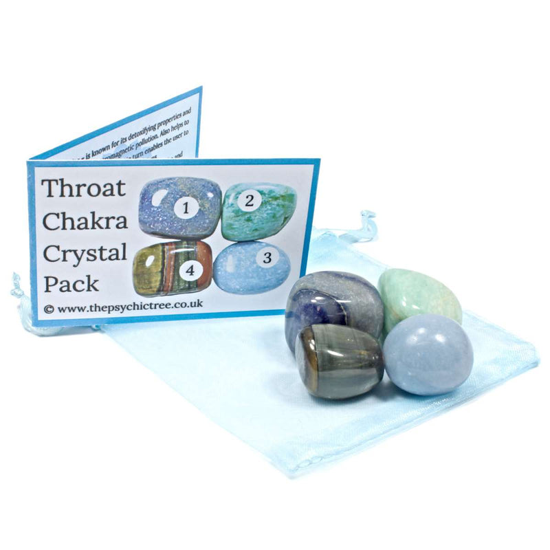 Throat Chakra Healing Crystal Pack