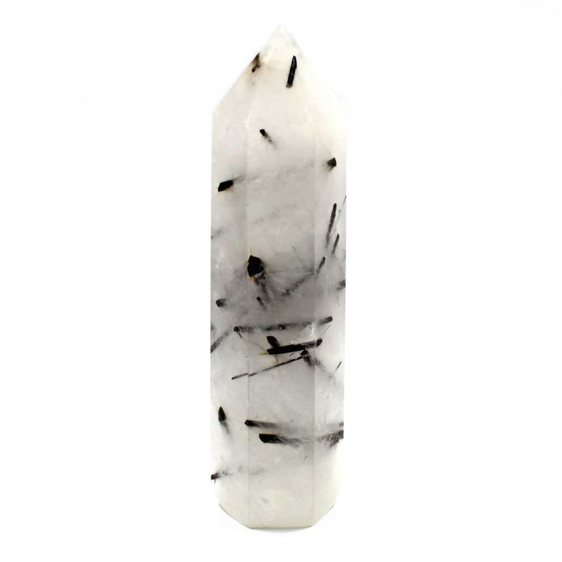 Tourmalinated Quartz Free-Standing Point