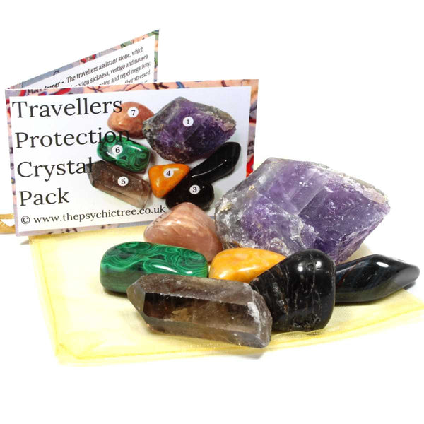 Travellers Protection Healing Crystal Pack