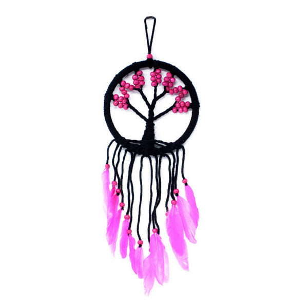 Tree of Life Dreamcatcher (16cm) - Pink