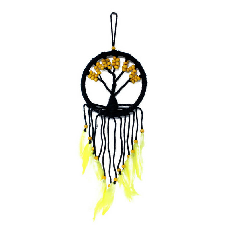 Tree of Life Dreamcatcher (16cm) - Yellow