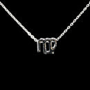 Virgo Zodiac Silver Necklace