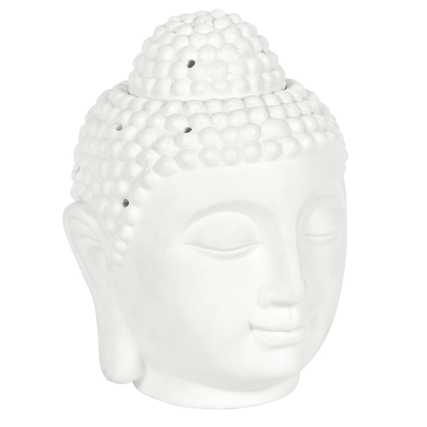 Giant White Buddha Head Oil Burner