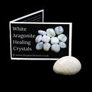 White/Pink Aragonite Polished Tumblestone Healing Crystal