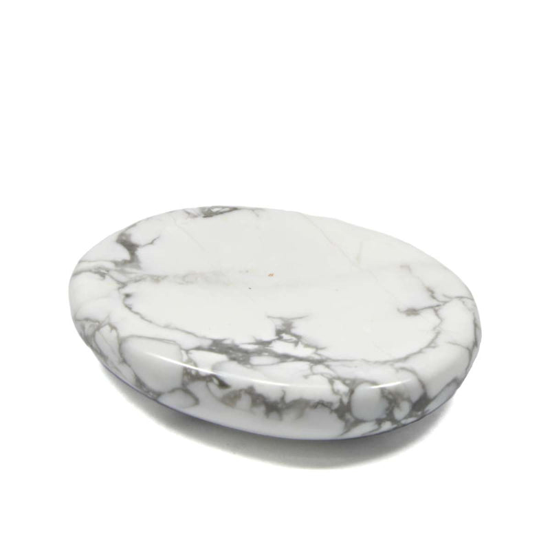 White Howlite Worry Stone