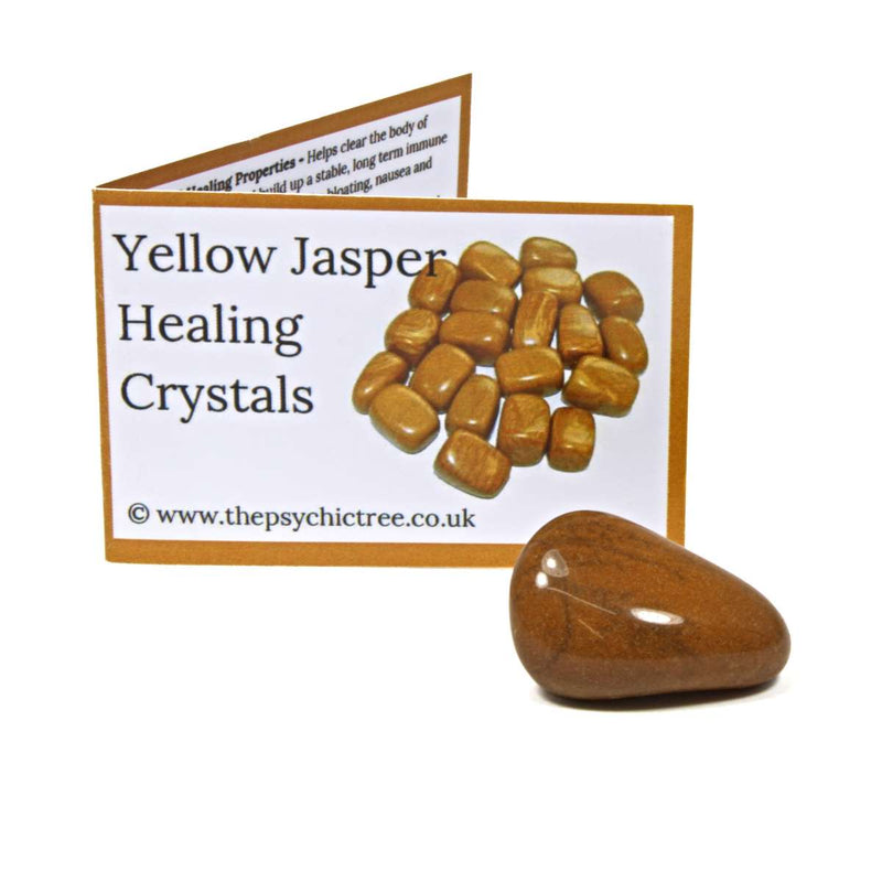 Yellow Jasper Polished Tumblestone Healing Crystals