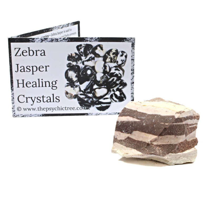Zebra Jasper Rough Crystal & Guide Pack
