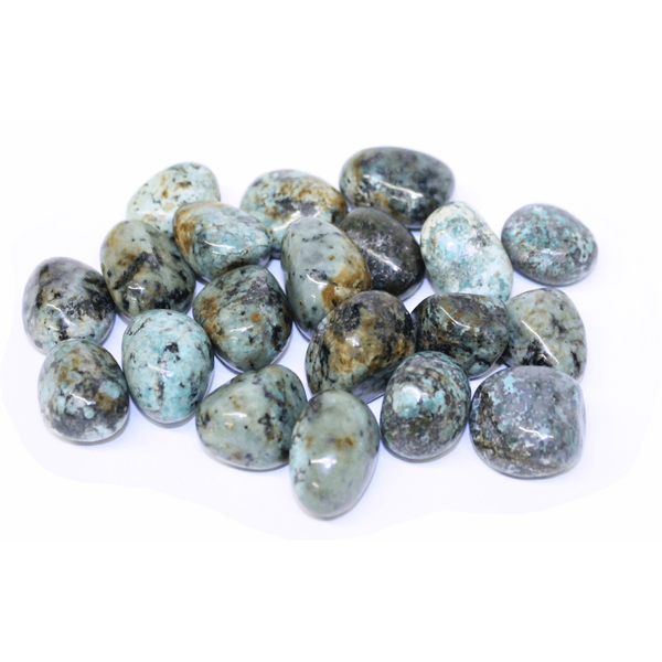 African Turquoise Polished Tumblestone Healing Crystals