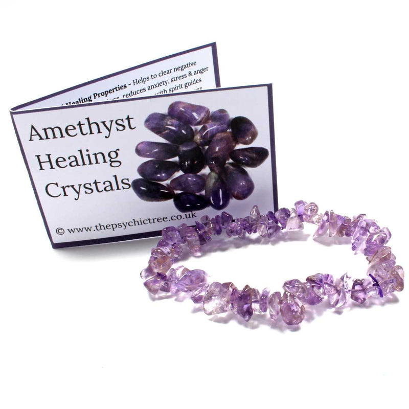 Amethyst Stone Chip Bracelet