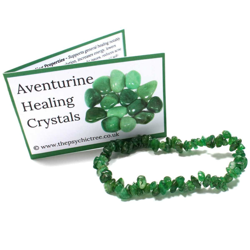 Green Aventurine Stone Chip Bracelet