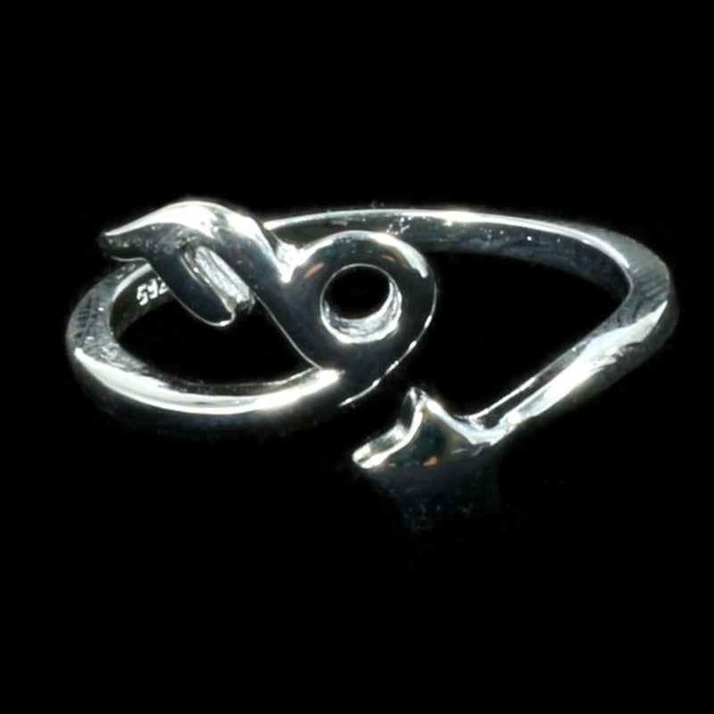 Capricorn Zodiac Ring - Sterling Silver