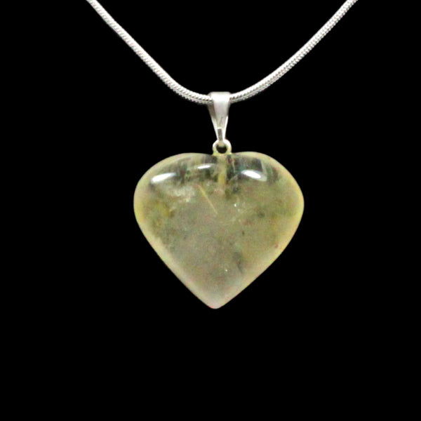 Citrine Heart Pendant with Chain