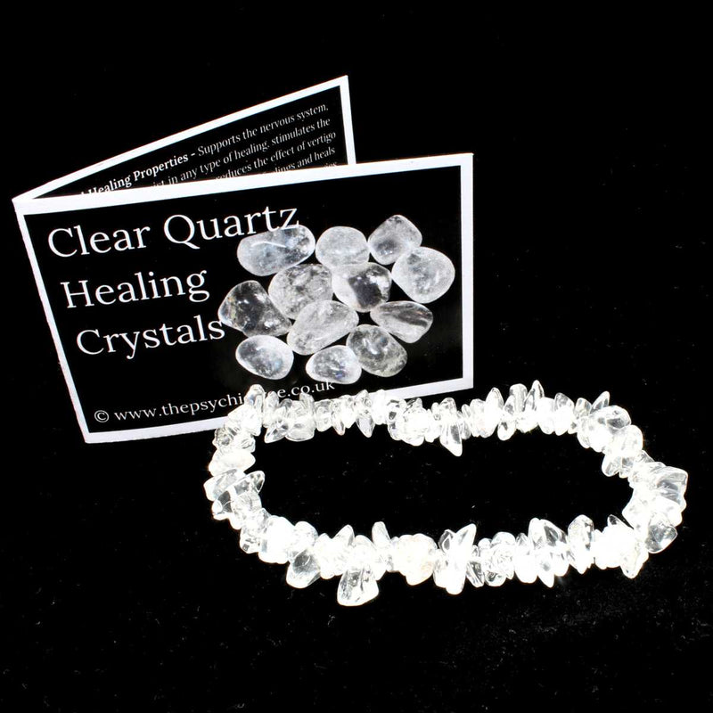 Clear Quartz Stone Chip Bracelet