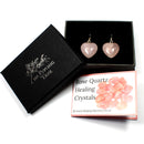 Rose Quartz Heart Earrings