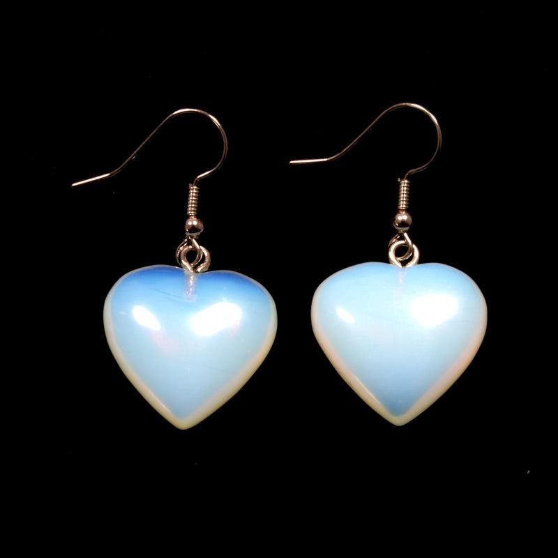 Opalite Heart Earrings