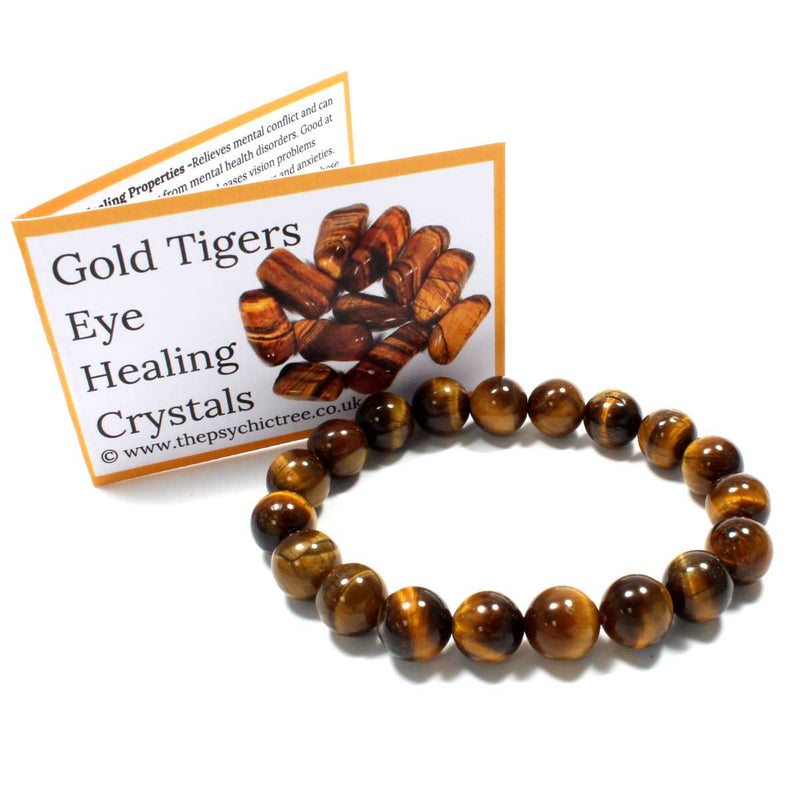 Gold Tigers Eye Beaded Bracelet