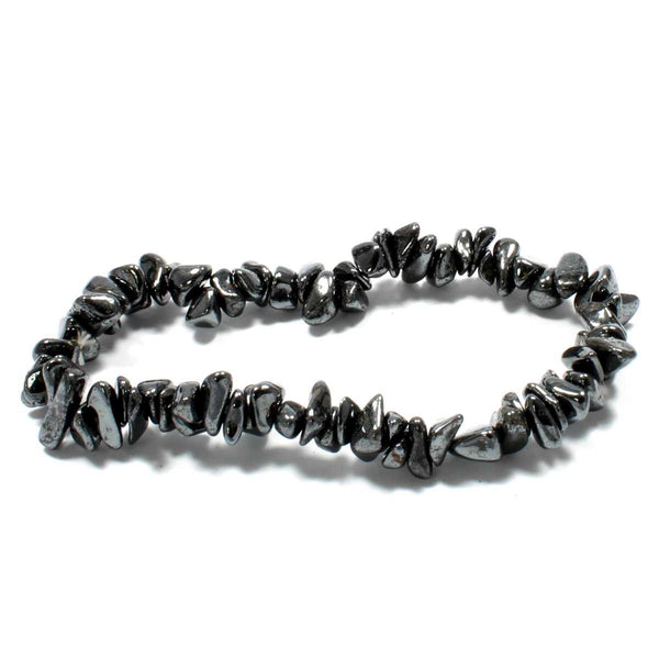 Hematite Stone Chip Bracelet