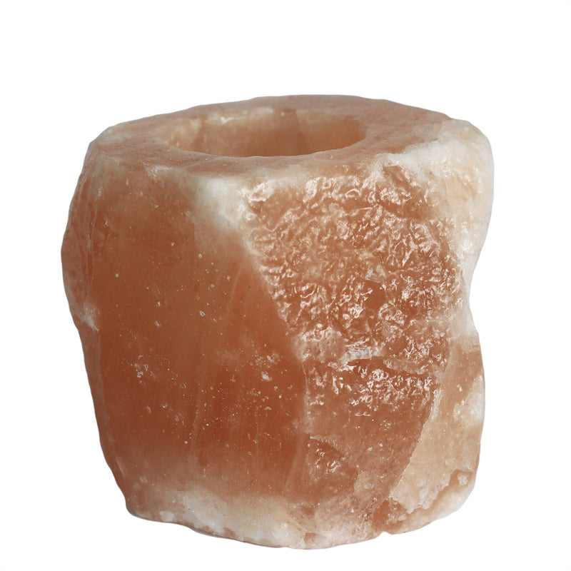 Natural Candle Salt Lamp - 1 Hole