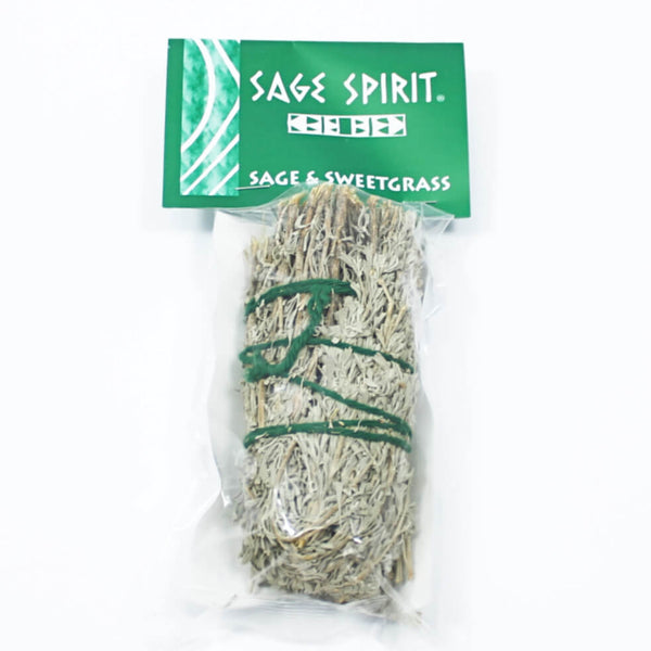 Small Desert Sage & Sweetgrass Smudge Stick