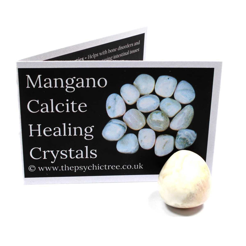 Mangano Calcite Polished Tumblestone Healing Crystals