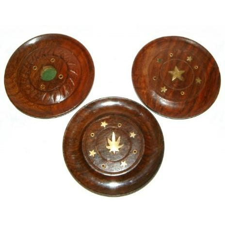 Incense Holder Wooden Disc