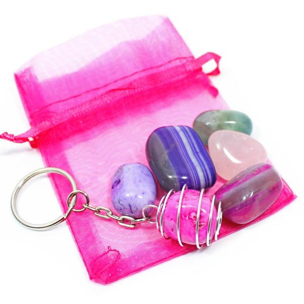 Pink/Purple Kids Interchangeable Keyring Pack