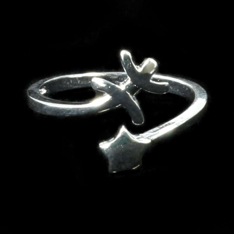 Pisces Zodiac Ring - Sterling Silver