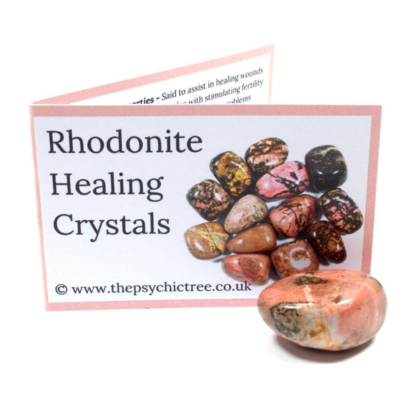 Rhodonite Crystal & Guide Pack