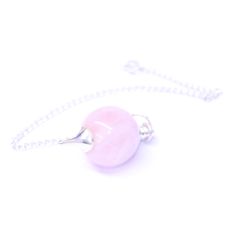 Rose Quartz Ball Pendulum