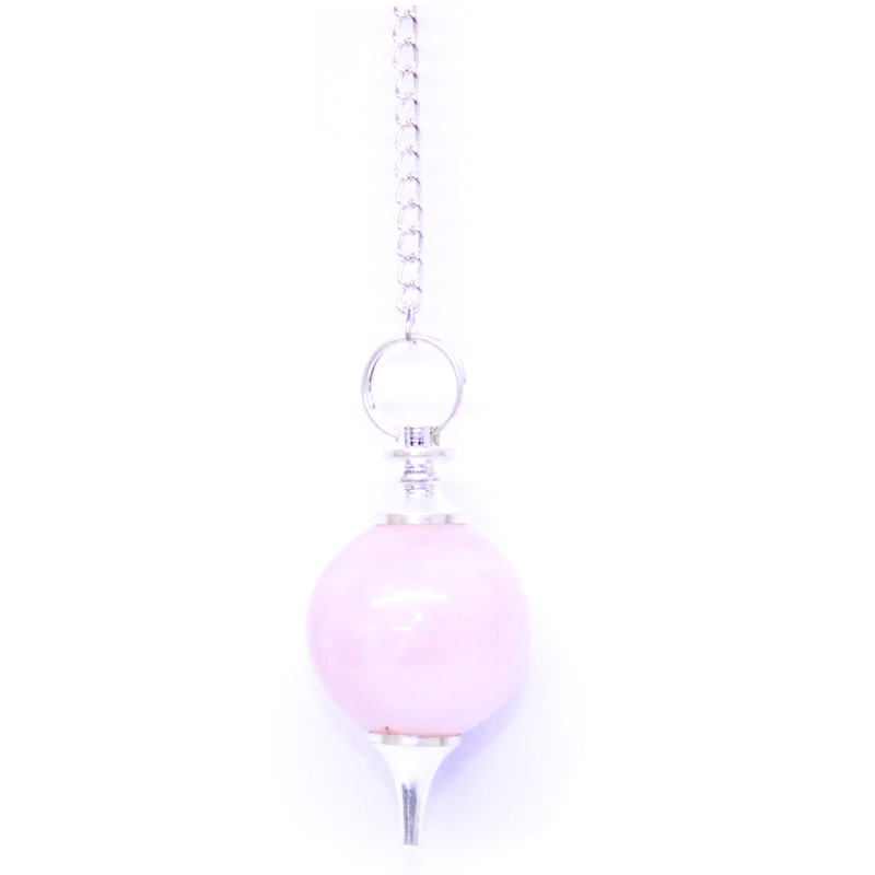 Rose Quartz Ball Pendulum