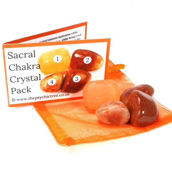 Sacral Chakra Healing Crystal Pack