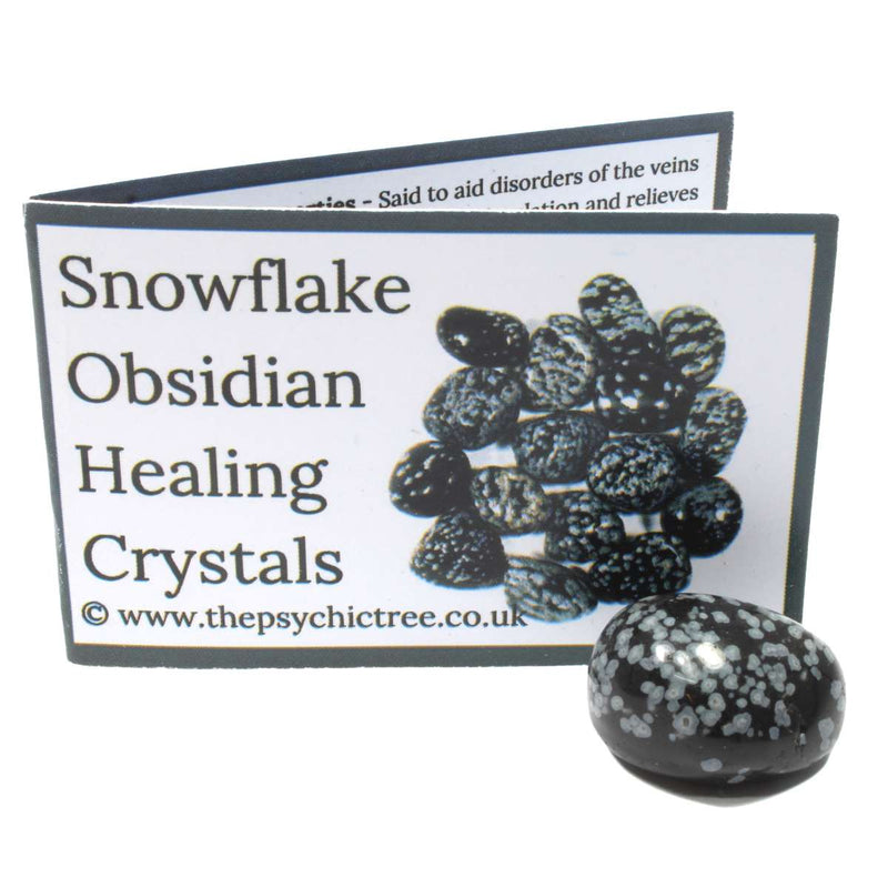 Snowflake Obsidian Crystal & Guide