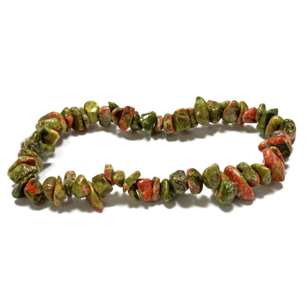 Unakite Stone Chip Bracelets