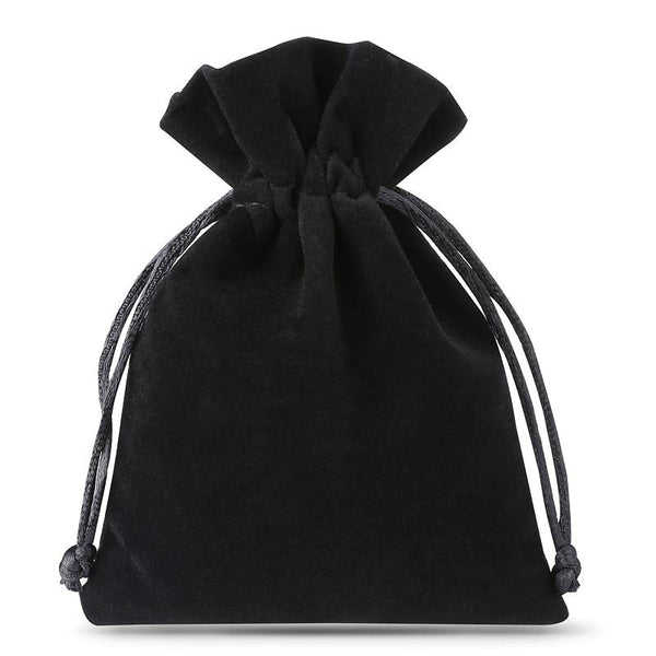 Small Black Velvet Bag (8 x 10cm)