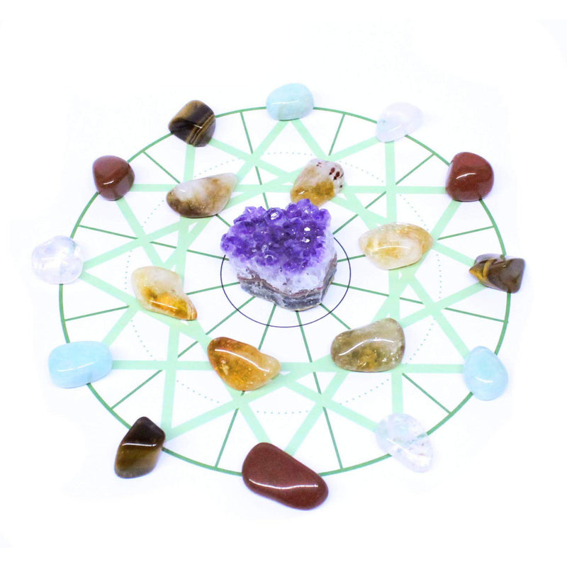 Willpower Healing Crystal Grid Pack