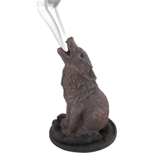 Wolf Incense Cone Holder